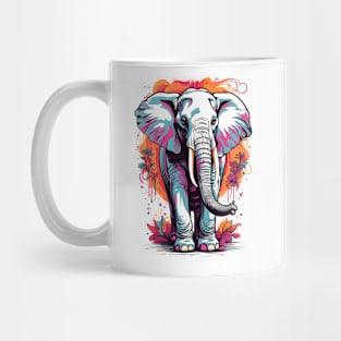 Color Splash Elephant Design Mug